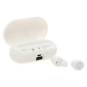 power bluetooth® earbuds w/ power bank charging ca